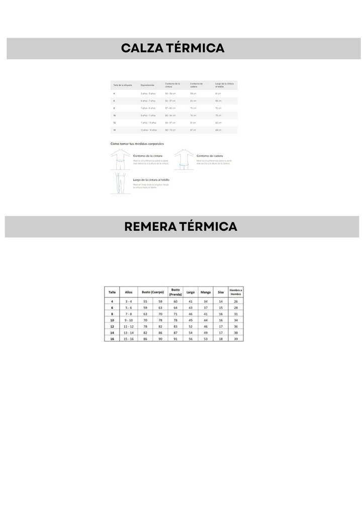 Conjunto térmico escolar